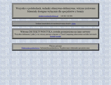 Tablet Screenshot of detektywistyka.rubikon.pl